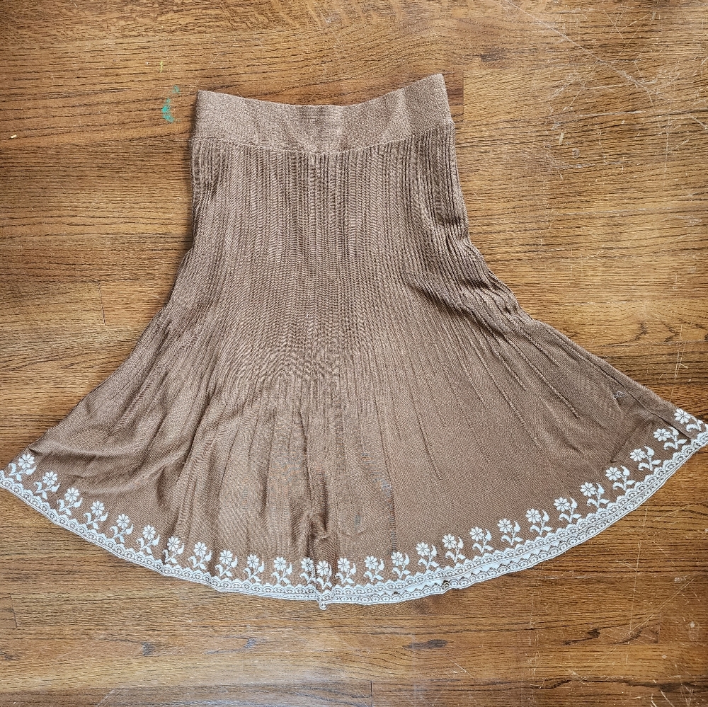 Vintage stretchy knit skirt
